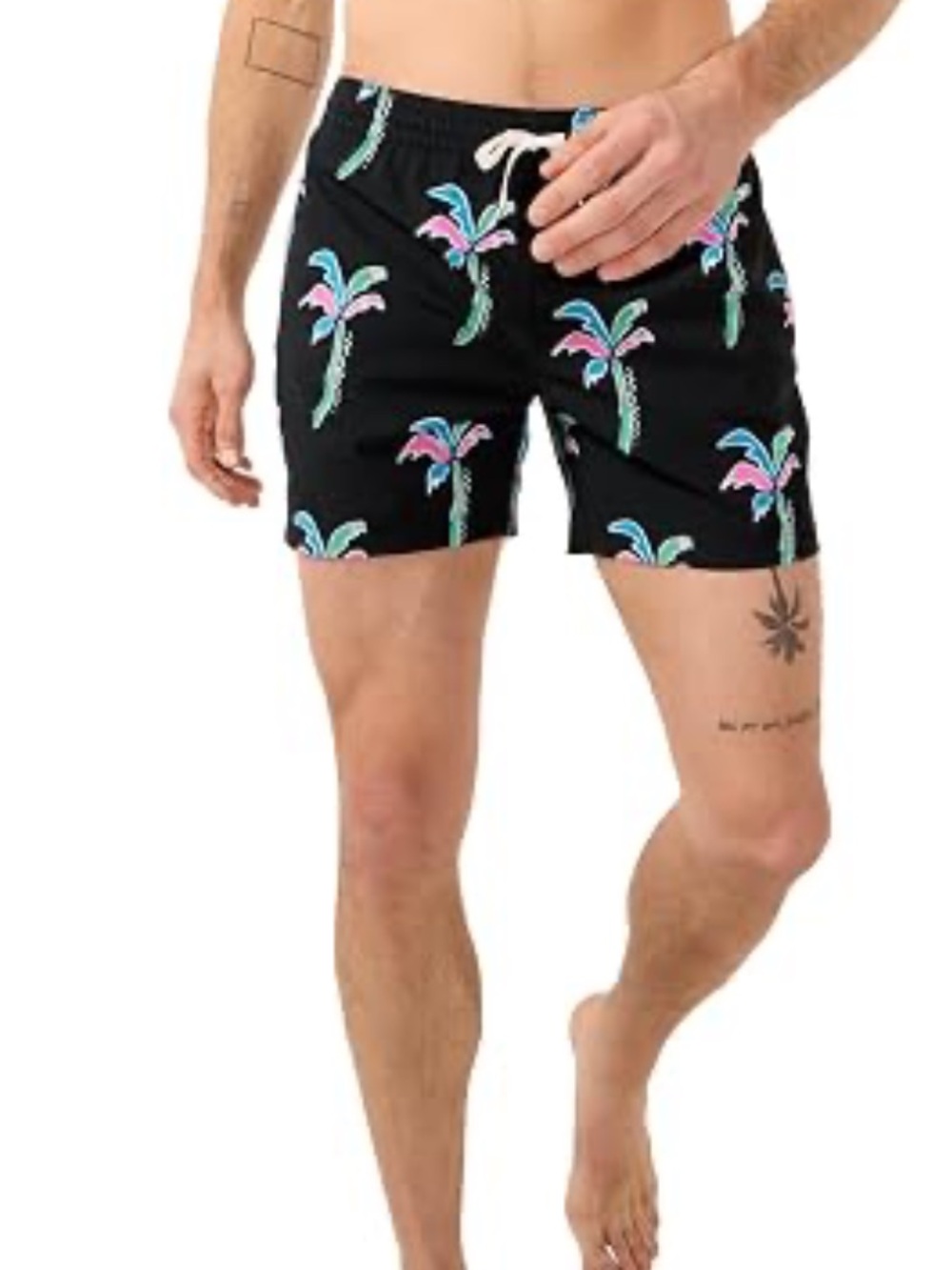 Chubbies Havana Nights Palm Tree Swim Trunks Men’s Large 5.5” NWOT